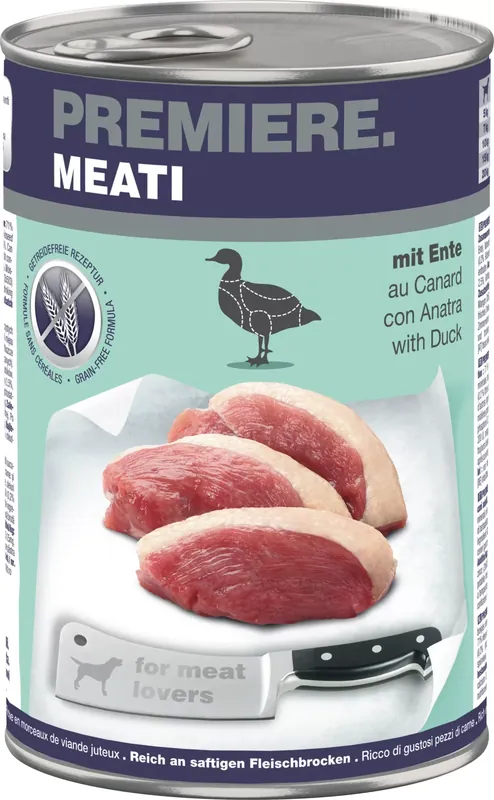 Premiere Meati kutya konzerv adult kacsa 6x400g Vedd meg most