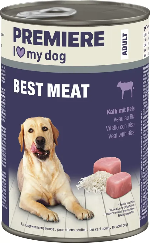 Premiere Best Meat kutya konzerv adult borjú 6x400g Olcsó