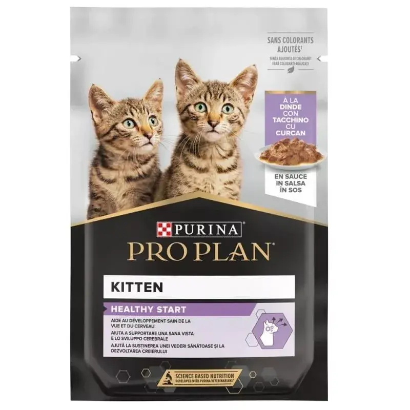 Exkluzív ajánlat Pro Plan Healthy Start kitten nedves macskaeledel tasak pulyka 26x85g