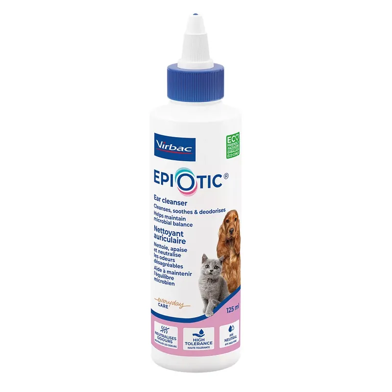 Akciós ár Virbac EpiOtic fülápoló oldat kutyáknak és macskáknak 125ml