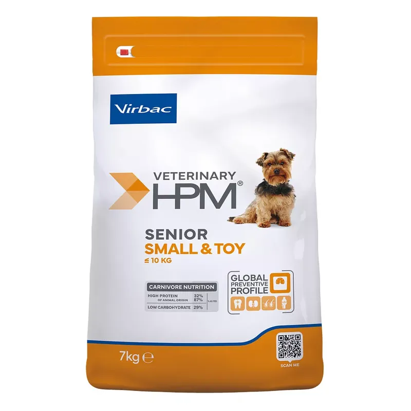 Rendeld meg most Virbac Veterinary HPM száraz kutyaeledel Small&Toy senior 7kg