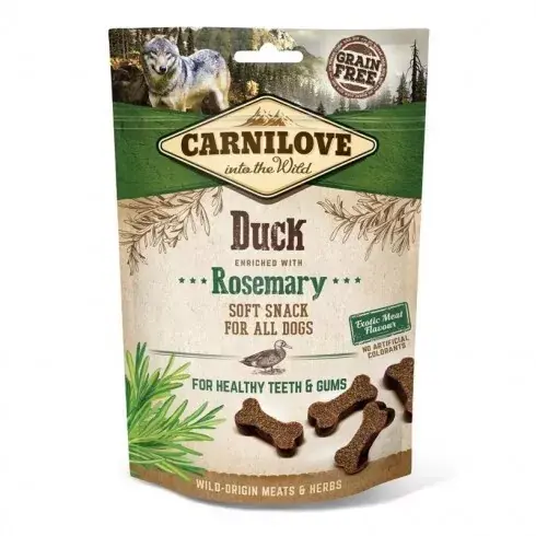 Azonnali szállítás Carnilove Dog Jutalomfalat Semi Moist Duck&rosemary - Kacsa rozmaringgal 200g