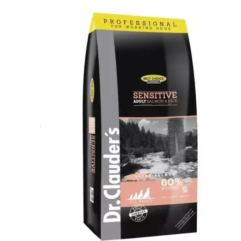 Dr.Clauders Best Choice Adult Sensitive Lazac & rizs All breed 20kg Gyors kiszállítás