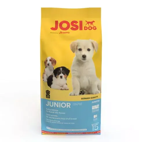 Exkluzív ajánlat JosiDog Junior kutyatáp 15 kg