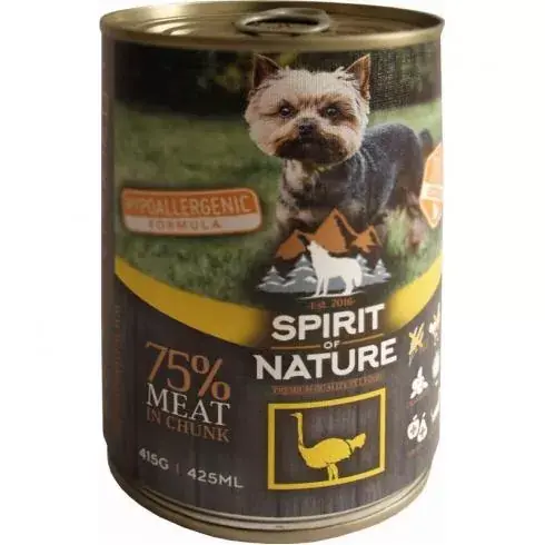 Prémium Spirit of Nature Dog konzerv Strucchússal