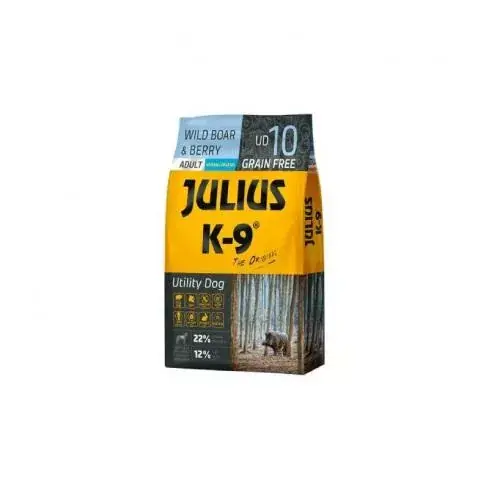 Gyors szállítás Julius-K9 Adult Wild Boar & Berry (Ud10) kutyatáp 10kg