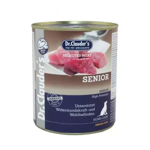 Korlátozott ajánlat Dr.Clauders Selected Meat Senior konzerv 800g