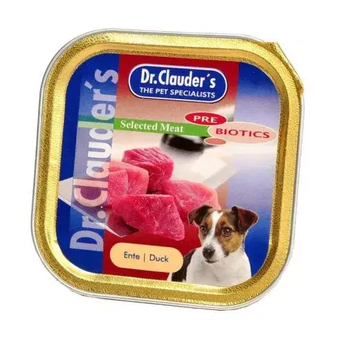 Legnépszerűbb Dr.Clauders Dog Selected Meat Kacsás alutálka 100g