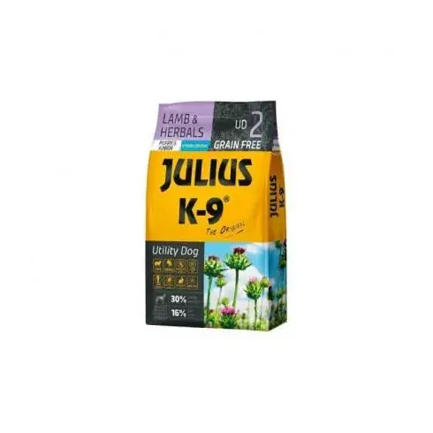 Olcsóbb Julius-K9 Puppy & Junior Lamb & Herbals (Ud2) kutyatáp 10kg