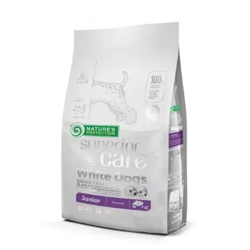 Akció Natures Protection Dog Junior SC White Grain Free Salmon