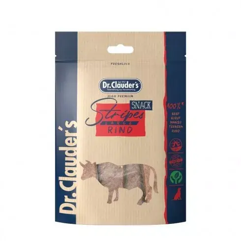 Dr.Clauders Dog Jutalomfalat Stripes Large Marhahús csíkok 80g Gyors kiszállítás