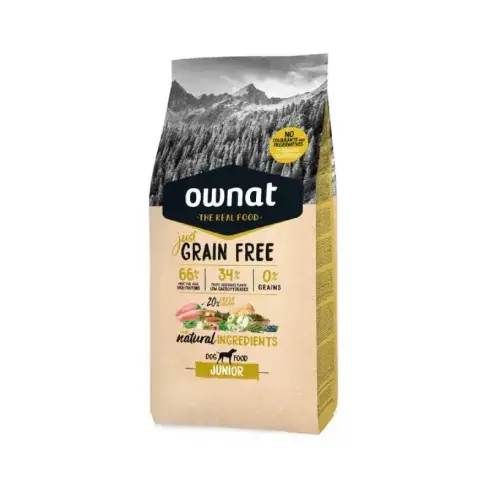 Ownat Dog Just Grain Free Junior száraz kutyatáp Csak ma