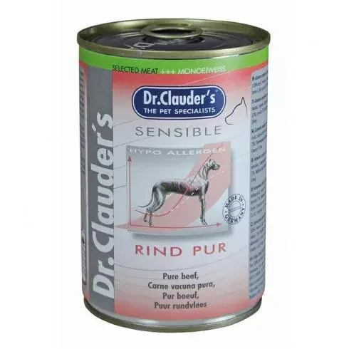 Olcsóbb Dr.Clauders Dog Selected Meat Sensible Beef Pure marhás konzerv 400g