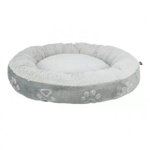 .Ágy Jimmy Soft, puha plüss, ovális, 70cm, világosszürke Olcsó