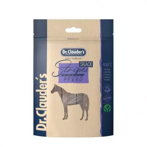 Kiárusítás Dr.Clauders Dog Jutalomfalat Stripes Small Lóhús csíkok 80g