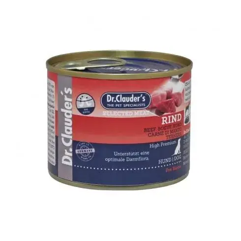 Bestseller Dr.Clauders Dog Selected Meat Marhás konzerv 200g