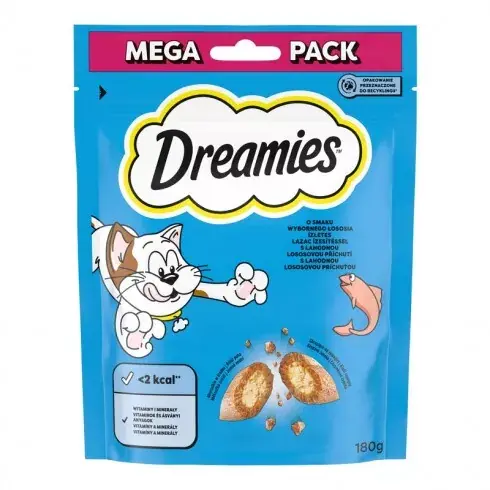 Csak ma Dreamies Jutalomfalat Mega Lazac 180g