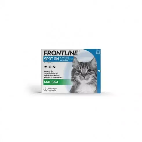 Biztonságos fizetés Frontline spot on macska 0,5 ml 3x