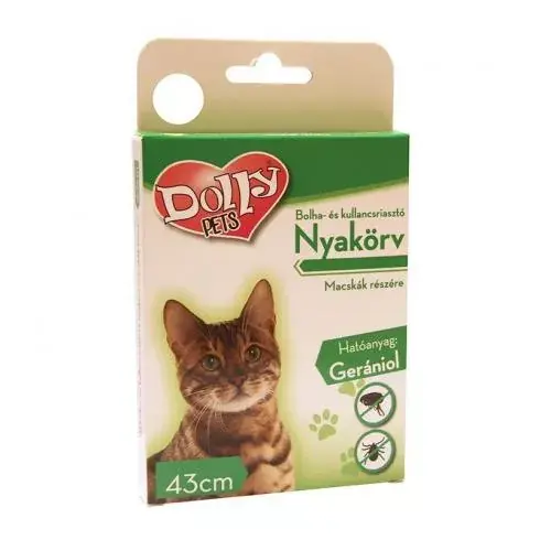 Árengedmény Dolly Natural Bolha és kullancsriasztó nyakörv macskák részére