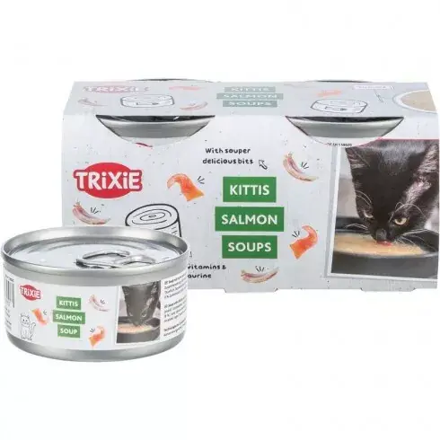Trixie Konzerv Kittis Leves Csirkével és Lazaccal, 4x80g Bestseller