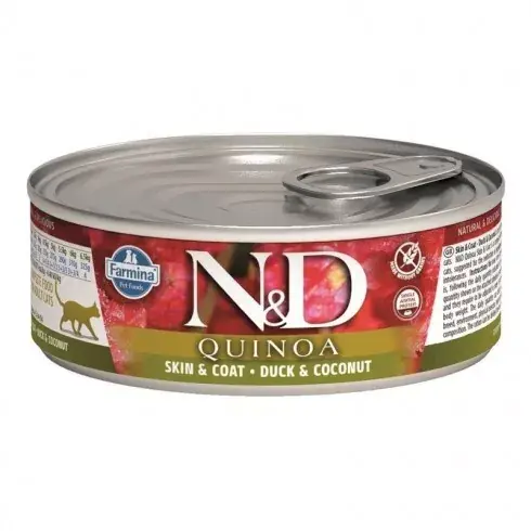 Expressz kézbesítés N&D Quinoa Cat konzerv kacsa & kókusz 80g