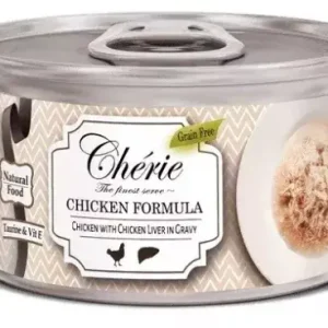 Kedvezmény Chérie Aprított Csirke Csirkemájjal Mártásban 80g