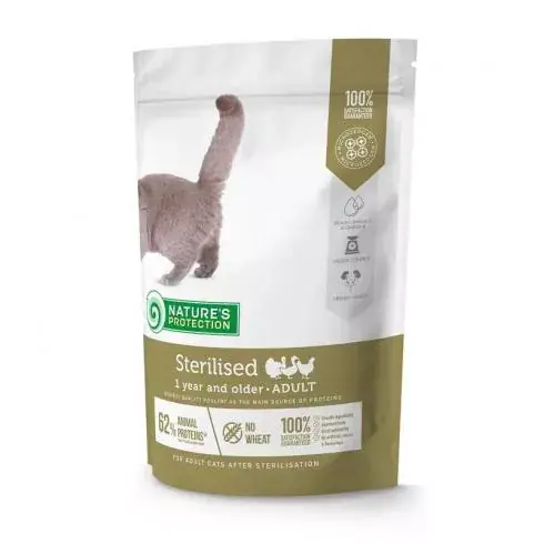 Vedd meg online Natures Protection Cat Adult Sterilised Poultry 400g