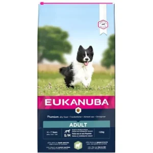 Eukanuba Adult Small & Medium Lamb & Rice kutyatáp 18kg Prémium