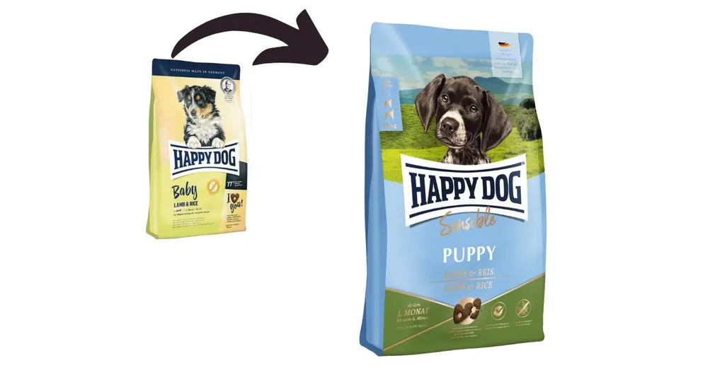 Árengedmény Happy Dog Supreme Puppy Lamb Rice 4 kg