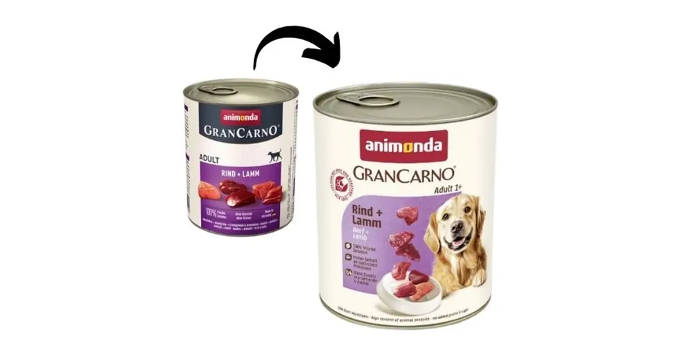 Azonnali szállítás Animonda GranCarno Adult (marha + bárány) 800g