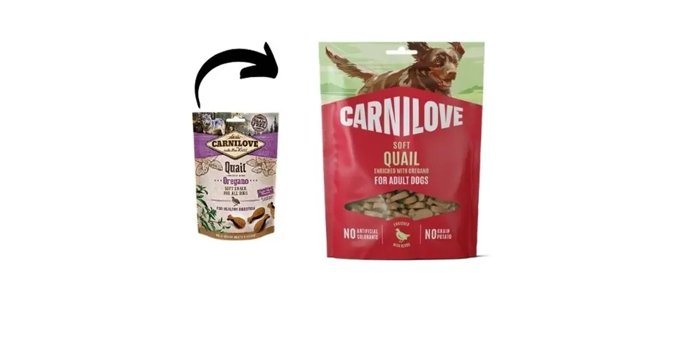 Kiárusítás Carnilove Dog Semi Moist Fürj és Oregánó 200g