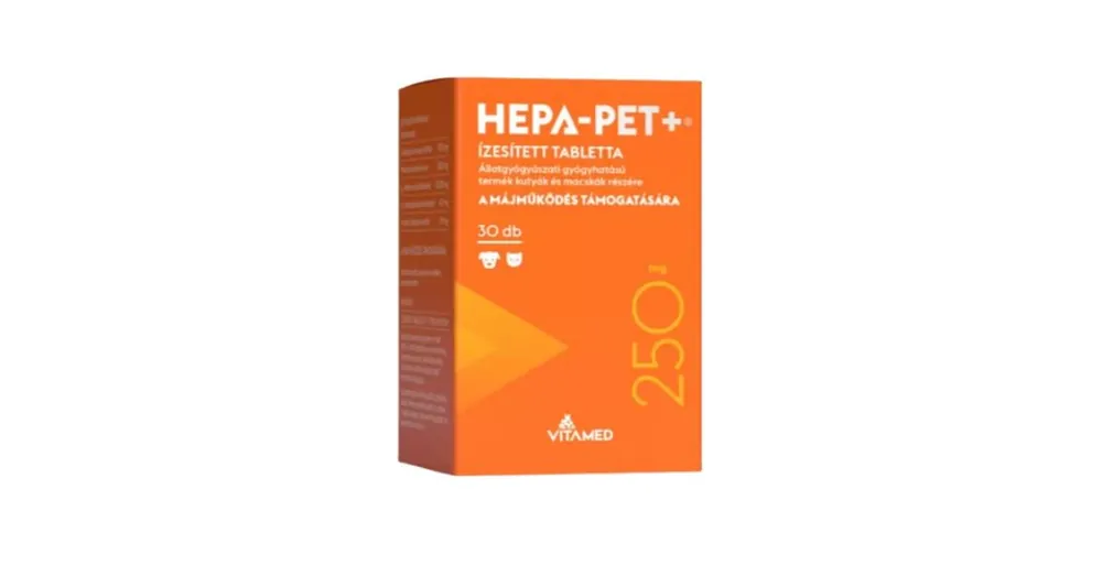 Hepa Pet Plus tabletta 250mg 30 db Azonnal elérhető