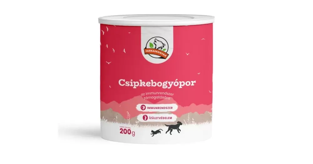 Szezonális akció Farkaskonyha Csipkebogyópor 200g
