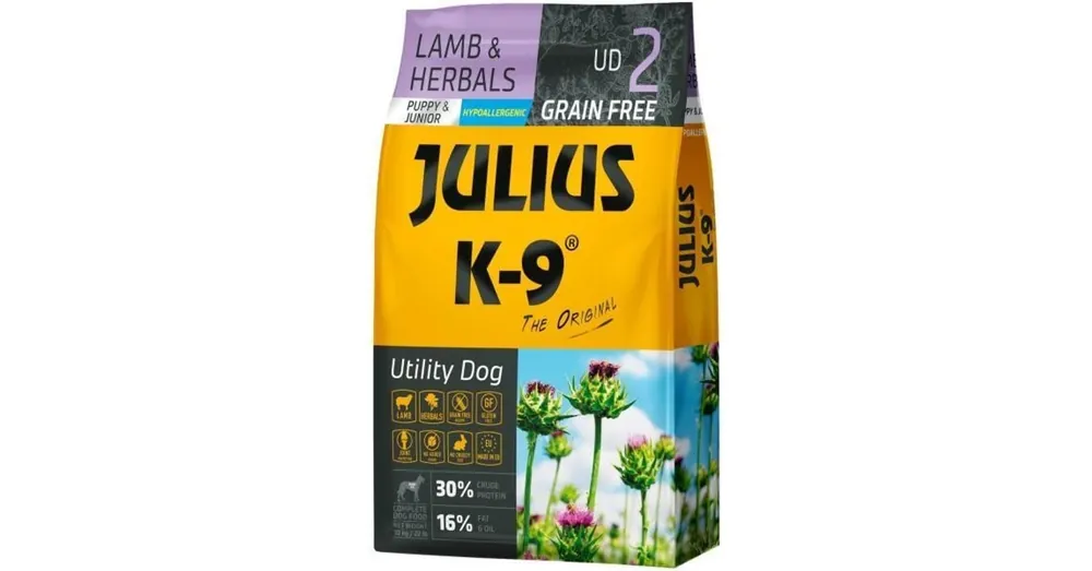 Julius-K9 GF Hypoallergenic Utility Dog Puppy & Junior Lamb & Herbals 2x10kg Ajánlat