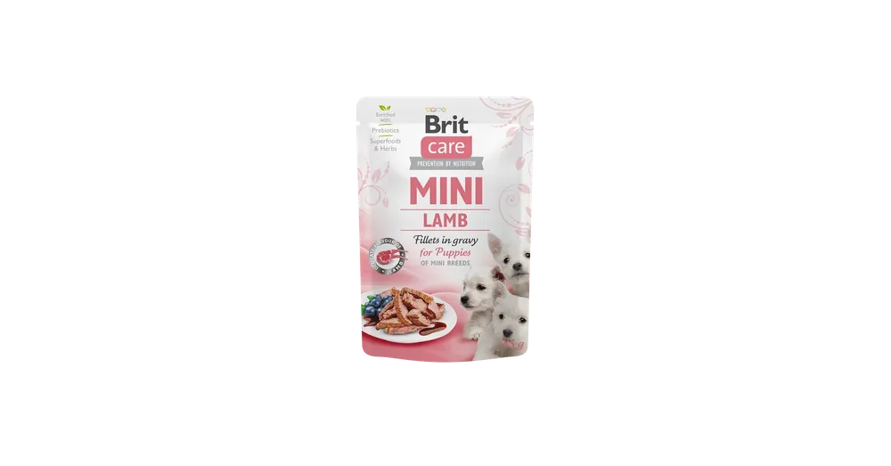 Különleges ajánlat Brit Care Pouch Mini Puppy Lamb Fillets in Gravy 85g