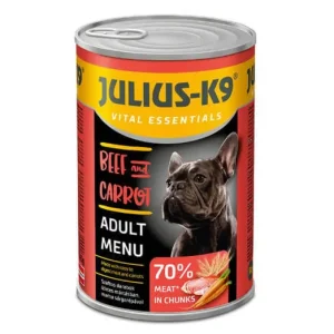 Olcsó JULIUS K-9 konzerv kutya 1240g Marha (Beef)