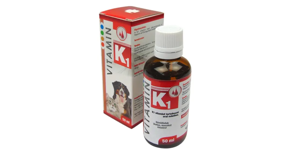 Legkelendőbb K1 Vitamin Oldat Kutya, Macska 50 ml