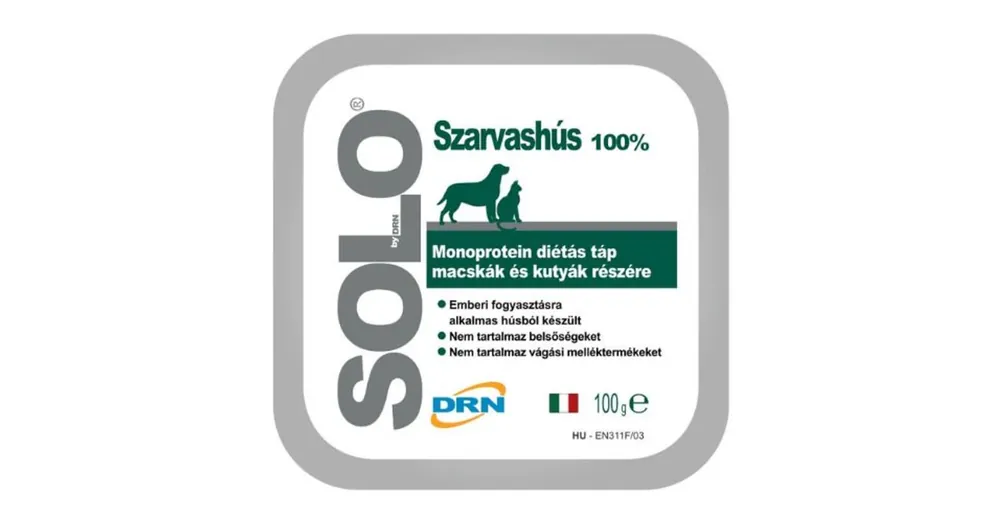 Solo Húspástétom Szarvashús 100 g Ajánlat