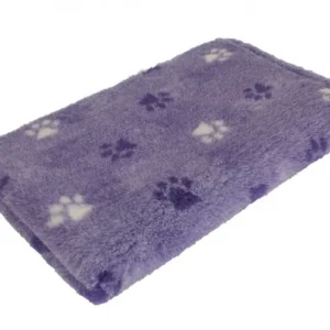 Vetbed Csúszásmentes, Ízületkímélő Kutyafekhely Lila, 2 féle tappancs mintával 75x50 cm Utolsó esély