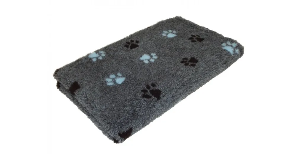 Vetbed Csúszásmentes, Ízületkímélő Kutyafekhely Szürke, 2 féle tappancs mintával kék és fekete 75x50 cm Korlátozott ajánlat