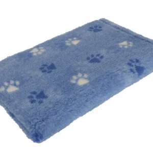 Vetbed Csúszásmentes, Ízületkímélő Kutyafekhely Világoskék, 2 féle tappancs mintával 75x50 cm Szuper ajánlat