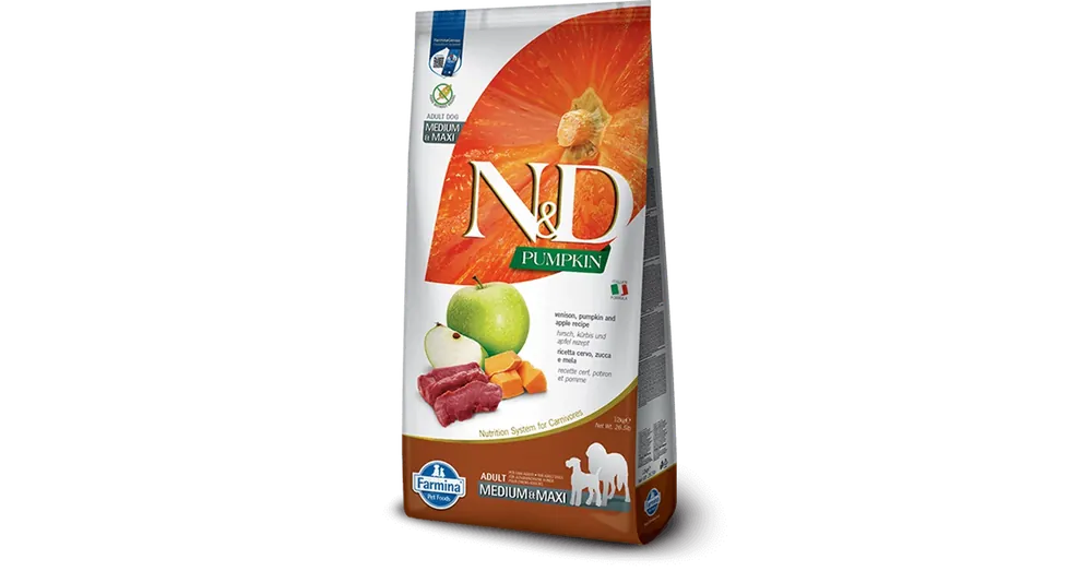 N&D Dog Pumpkin szarvas&sütőtök,alma adult medium&maxi 12kg Népszerű