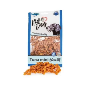 Biztonságos fizetés KidDog Mini Tuna Hearts Jutalomfalat 70g