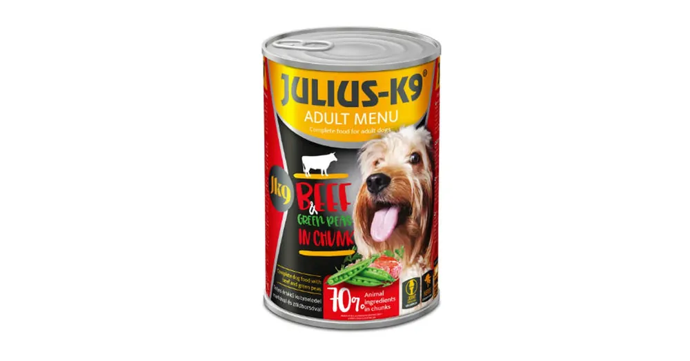 JULIUS K-9 Konzerv Kutya 1240g Marha-Borsó Biztonságos fizetés