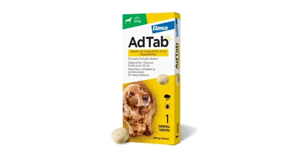 AdTab Rágótabletta Kutyák részére 11-22 kg 1db Alacsony ár