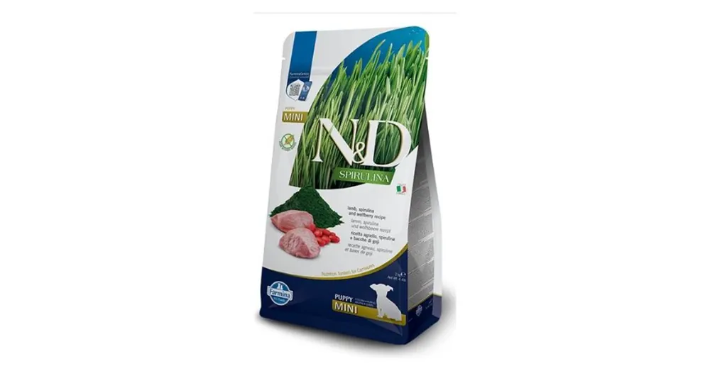 Ne maradj le N&D Spirulina Dog Bárány Puppy Mini Kutyatáp 2kg