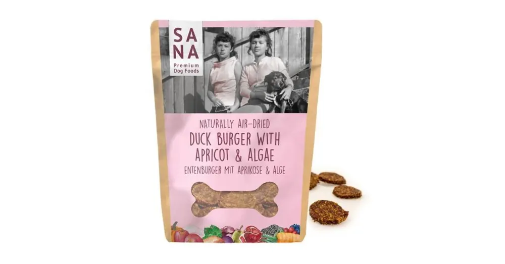 Ne maradj le SANAdog Kacsaburger algával és sárgabarackkal 100g