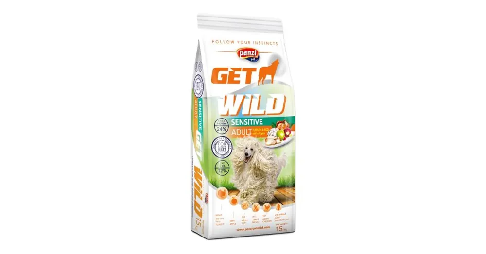 Legkelendőbb Panzi GetWild Adult Sensitive Turkey 15kg