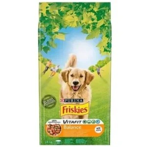 Bestseller Friskies Balance Csirkével és hozzáadott zöldségekkel száraz kutyaeledel 15kg