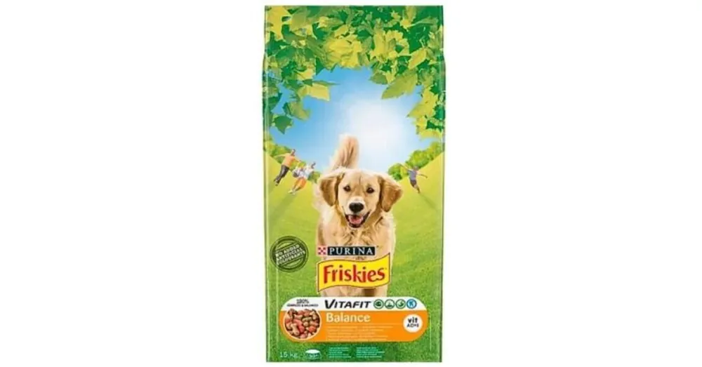 Bestseller Friskies Balance Csirkével és hozzáadott zöldségekkel száraz kutyaeledel 15kg